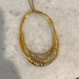 Alexis Bittar gold pendant necklace